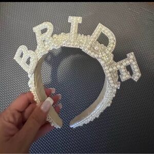 Pearl Embellished Bride Headband
